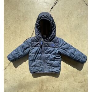 The North Face Puffer Jacket Coat Boys 12-18 Months Reversible Sherpa Fleece